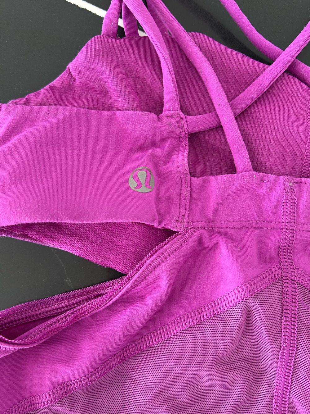 Lululemon Exquisite Bra Ultra Violet Sports Bra Yoga Athletic Strappy Activewear - Picture 4 of 5